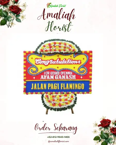 Sewa Papan Bunga Bangun Sari